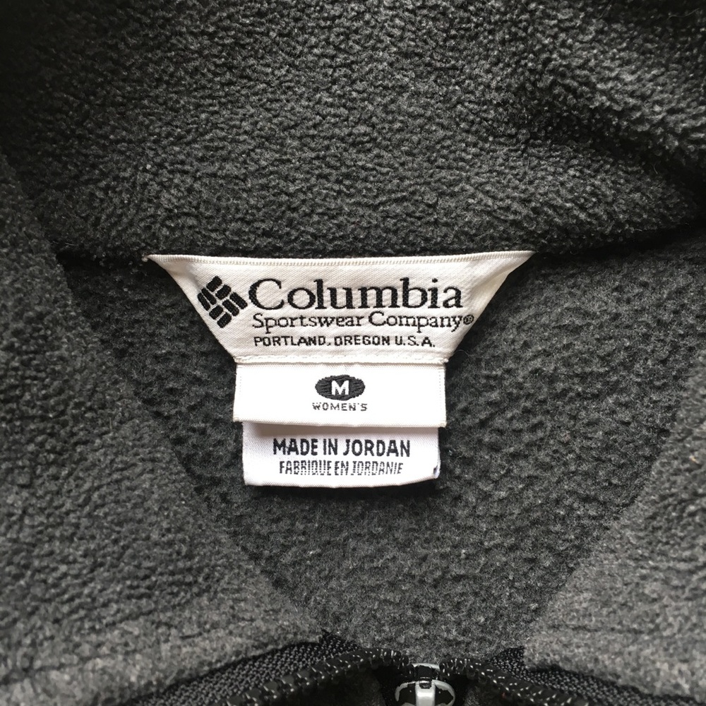Columbia W's Fleece Zip-Up Charcoal Jacket, MEDIUM - Picture 5 of 5